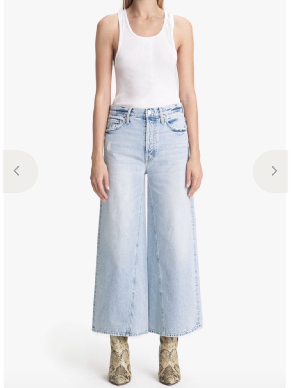 Mother The Enchanter Crop Distressed Win Some Lose Some Denim High Rise Jeans 27